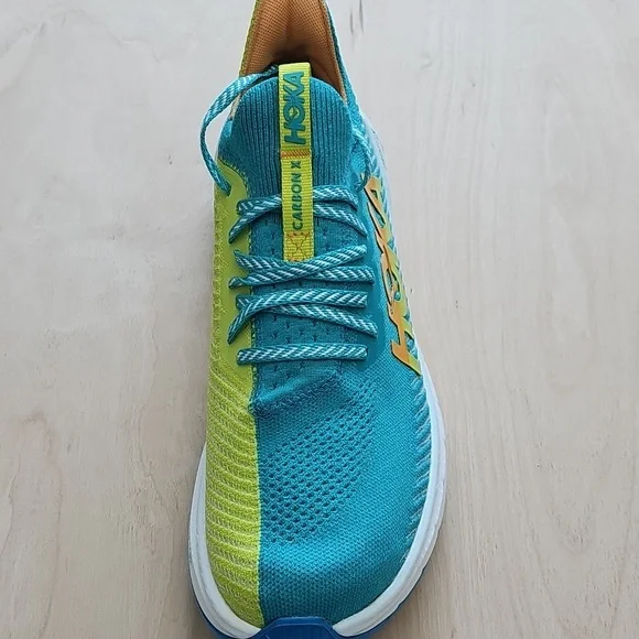 Hoka Womens Sneakers - Teal and Lime - Picture 3 of 6